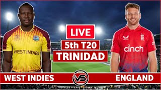 England vs West Indies 5th T20 Live Scores  ENG vs WI 5th T20 Live Scores amp Commentary [upl. by Ahsi]