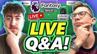 LIVE QampA WITH Golden Goal Fantasy Football  Fantasy Premier League 202425 [upl. by Koal]