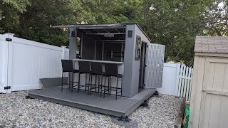 Suncast Cabana Entertainment Shed TV Bracket Mounting [upl. by Hawk336]