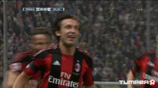 Parma  Milan  Andrea Pirlo insane goal [upl. by Tol]