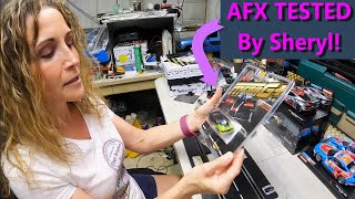 AFX Chevy Camaro ZL1 Wildfire Mega G HO slot car Track Tested By Sheryl [upl. by Asssilem]