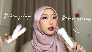 Update lipcare untuk permasalahan bibir gelap kering dan pecahpecah paling ampuh  in my opinion [upl. by Ellerey]