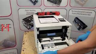 Installing The Transfer Belt In The HP M452 M377 M477 M454 M479 Laser Printer RM26454 [upl. by Mayrim110]