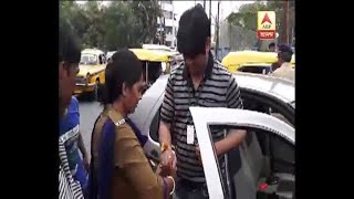 Bidhannagar woman Police worker tie Rakhi to the Bike rider Car Rider and also the auto d [upl. by Drallim111]