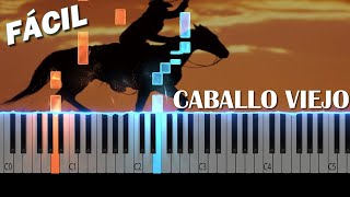 CABALLO VIEJO  Piano Tutorial FÁCIL  Notas Musicales 🎹 [upl. by Illib560]