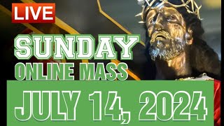 QUIAPO CHURCH LIVE MASS TODAY JULY 142024 [upl. by Lasiaf]