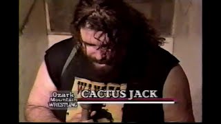 Cactus Jack promo on Buddy Landell from April 29th 1995 Ozark Mountain Wrestling [upl. by Asiak]