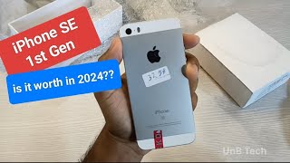 iPhone SE 1st generation unboxing in 2024  Unb Tech [upl. by Margarette859]