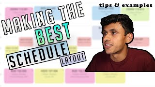 HOW TO CREATE THE PERFECT COLLEGE SCHEDULE LAYOUT Things to Consider  My Past Class Schedules [upl. by Eserahs145]