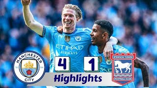 Man City vs Ipswich Town 41 All Goals  Extended Highlights [upl. by Denna503]