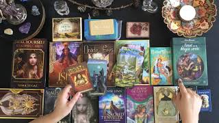 🃏 Mes Tarots et Oracles  astuces Débutants 🌞 Review [upl. by Shina]