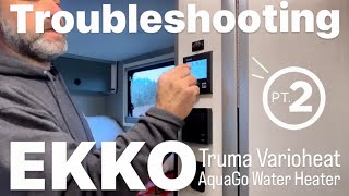 EKKO VAN l WINNEBAGO EKKO l TROUBLESHOOTING l TRUMA VARIOHEAT amp AQUAGO WATER HEATER l VANLIFE l RV [upl. by Sarette]