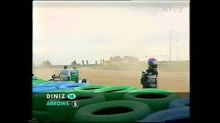 MagnyCours 1998 Aikaajot Diniz spinnaa rengasvalleihin [upl. by Frannie392]