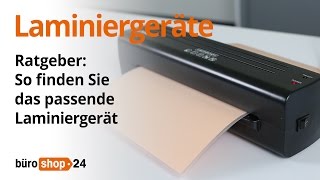 Ratgeber So finden Sie das passende Laminiergerät [upl. by Pen]