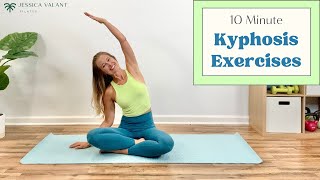 Kyphosis Exercises  10 Minute Posture Correction Exercises [upl. by Boggers62]