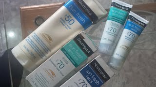 Neutrogena Sun Fresh  Protectores solares 💙 [upl. by Fernanda]