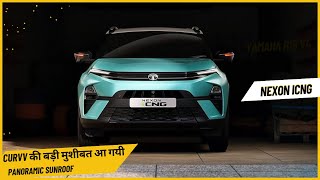 TATA Nexon iCNG with panoramic sunroof curvv killer [upl. by Asinla]