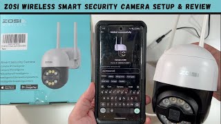 ZOSI Wireless Smart Security Camera Setup amp Review [upl. by Ileek944]