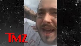 Post Malone Says He Needs A Beer After Emergency Plane Landing  TMZ [upl. by Adnowal]