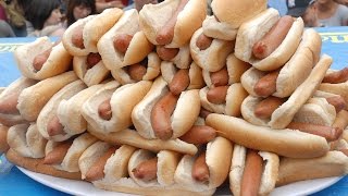 19 JUMBO Hot Dogs in 8 Minutes  Furious Pete [upl. by Marlena696]