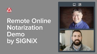 Remote Online Notarization Demo Courtesy of SIGNiX [upl. by Gerrilee964]