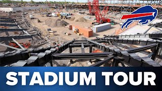 EXCLUSIVE BUFFALO BILLS STADIUM TOUR  Inside construction of the new Highmark Stadium [upl. by Louanne40]