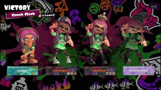 All Conch Clash Victory Screens Team Wizards  Splatoon 3 Splatoween 2024 [upl. by Kornher]