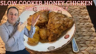 Slow cooker Honey Chicken with Chili sauce [upl. by Sackman636]