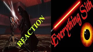 Ahsoka VS Darth Vader Twilight of the Apprentice REACTION [upl. by Anisirhc]