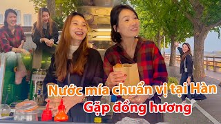 1360 VUI MỪNG GẶP CHỊ VIỆT NAM BÁN NƯỚC MÍA VÀ BÁNH MÌ Ở CON ĐƯỜNG LÁ VÀNG ASAN [upl. by Aidekal175]