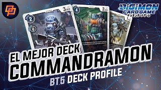 El MEJOR deck Commandramon BT5 DBrigade  DECK PROFILE DIGIMON TCG [upl. by Dwaine]