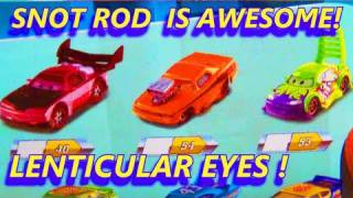 Disney Pixar CARS Toys Lenticular Eyes Series Diecast Collection CHUKI Booklet Snot Rod Boost Wingo [upl. by Aiekal]