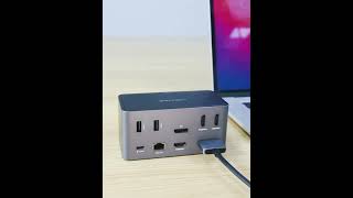 CABLETIME USB C 16 IN 2 Multiport Docking Station [upl. by Ahsertal]