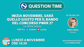 Inizia novembre sarà quello giusto per il bando del concorso PNRR 2 Le ultime notizie [upl. by Farron802]