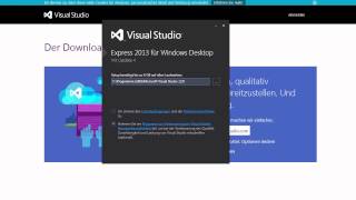 C Tutorial 002  Installation von Visual Studio 2013 Express GERMAN [upl. by Sherry616]