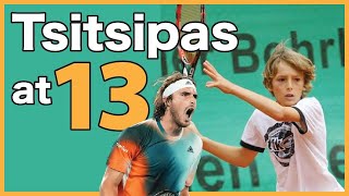 Stefanos Tsitsipas at 13 years old 丨Junior Matches Highlights [upl. by Chlores]