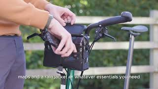 From billboard to front handlebar see how quotTheBromptonGuyquot review it bikebag cyclinggear review [upl. by Adnarym]