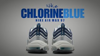 CHLORINE BLUE 2022 Nike Air Max 97 DETAILED LOOK  PRICE [upl. by Gabrielson]