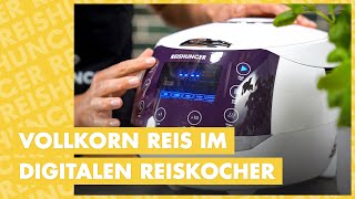 Vollkornreis im Digitalen Reiskocher kochen  wie geht das  Reishunger erklärt [upl. by Anerroc]