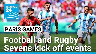 Football and Rugby Sevens kick off events before Olympics opening ceremony • FRANCE 24 English [upl. by Yenaffit]