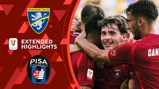 Frosinone vs Pisa Extended Highlights  Coppa Italia  CBS Sports Golazo  Europe [upl. by Skill]