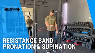 Resistance Band Pronation and Supination [upl. by Henryson]