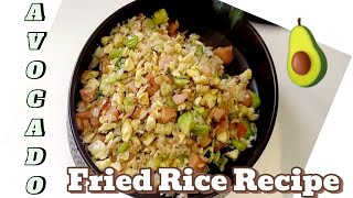 Avocado Fried Rice Quick And Easy Fried Rice Home Recipe [upl. by Otcefrep]