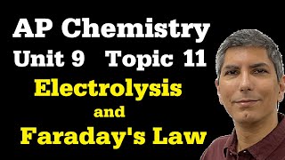 Electrolysis and Faradays Law Practice Problems  AP Chem Unit 9 Topic 10 [upl. by Bel]