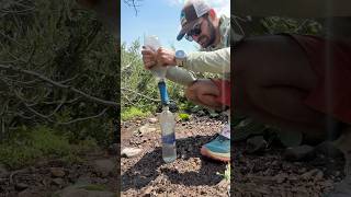 Sometimes the only water source is a lowflowing spring This is how I turn a leaf into a faucet [upl. by Tim799]