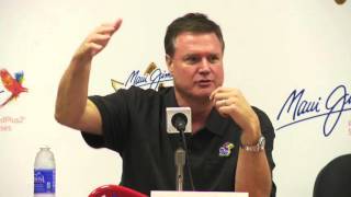 KUChaminade Maui Invitational Press Conference  Kansas Basketball  112315 [upl. by Annas]