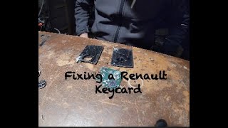 Fixing a Renault keycard showing the card not recognised error without destroying it [upl. by Yrac]