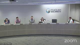 Issaquah School District Board Meeting 8222024 [upl. by Attolrac101]