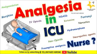 Analgesic in ICU  Analgesia in intensive care [upl. by Anaehr]