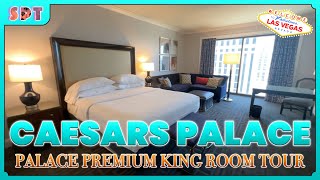 Amazing Caesars Palace Room  Tour of Palace Premium Room [upl. by Noemad]